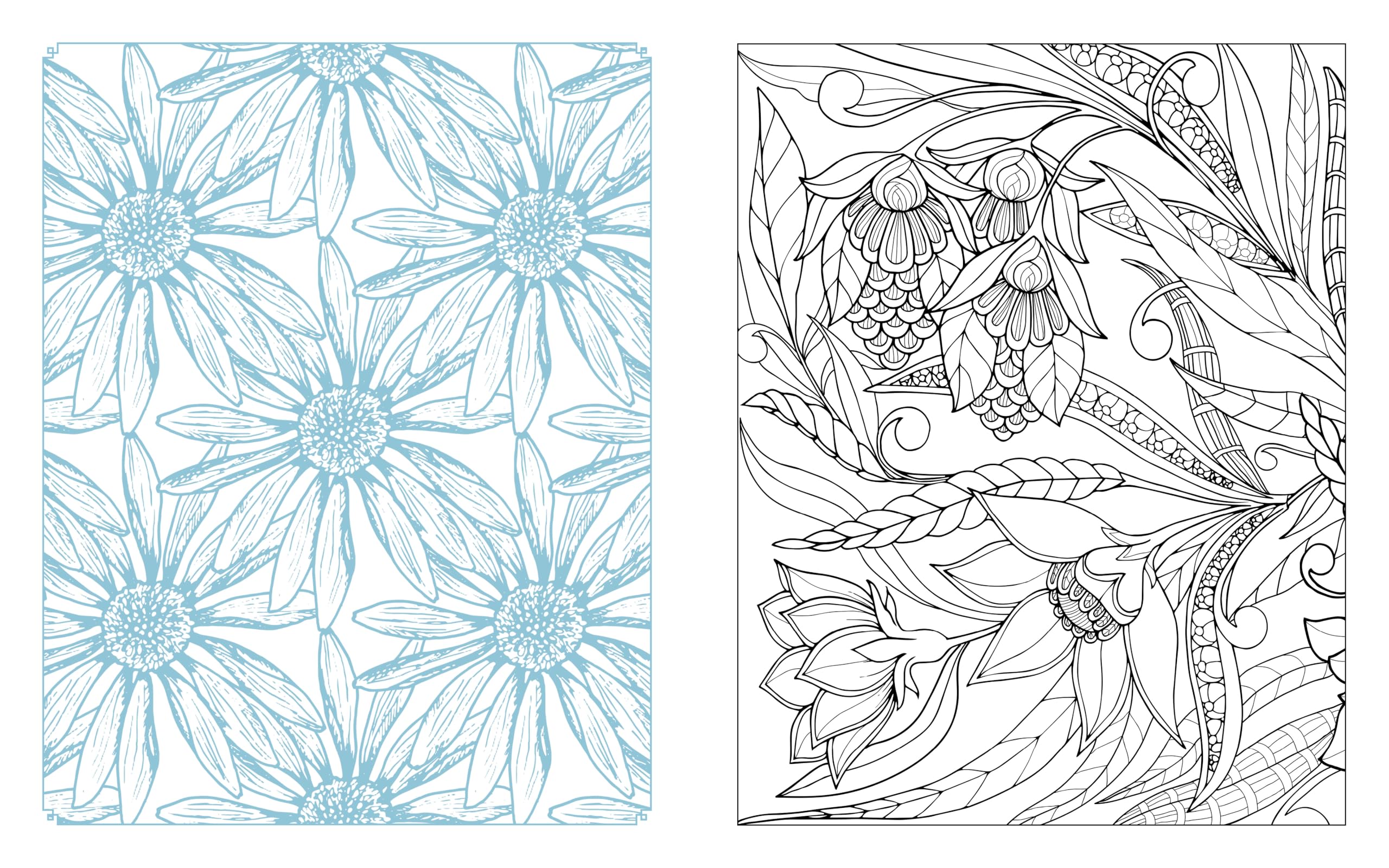 Botanical Blooms Coloring Book : Over 150 Pages of Enchanting Florals to Color