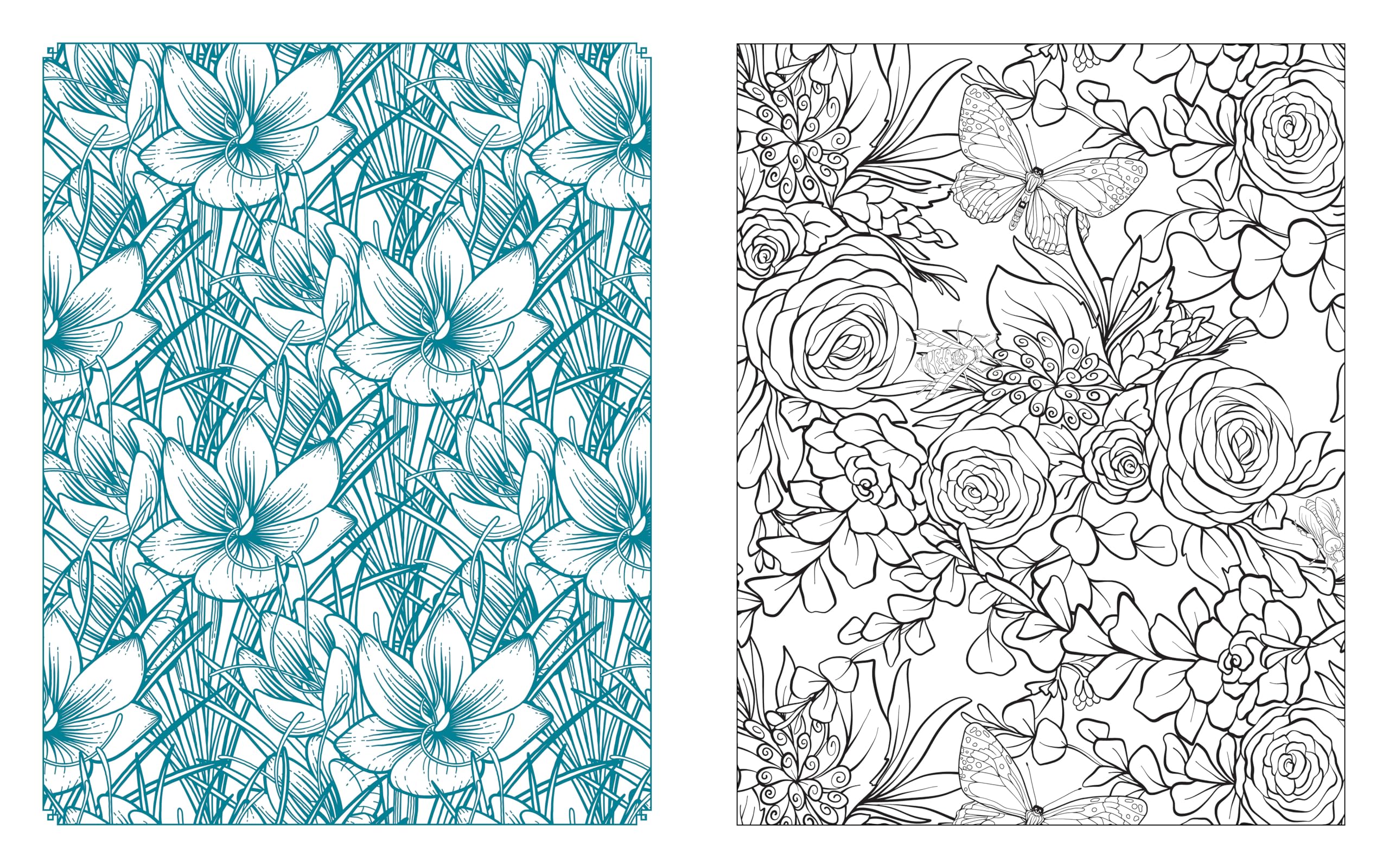Botanical Blooms Coloring Book : Over 150 Pages of Enchanting Florals to Color