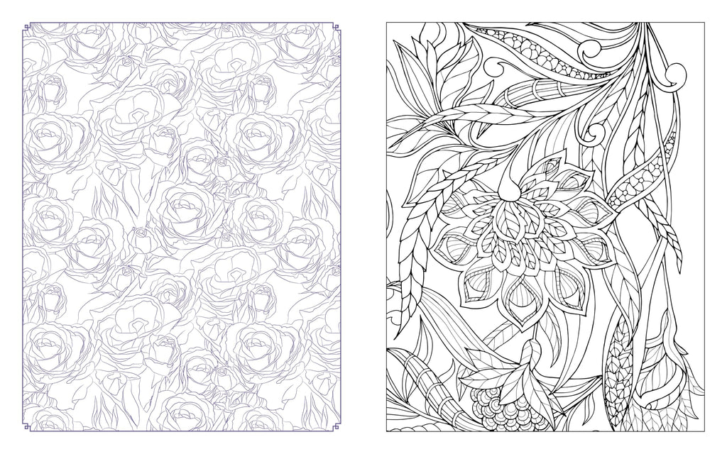 Botanical Blooms Coloring Book : Over 150 Pages of Enchanting Florals to Color