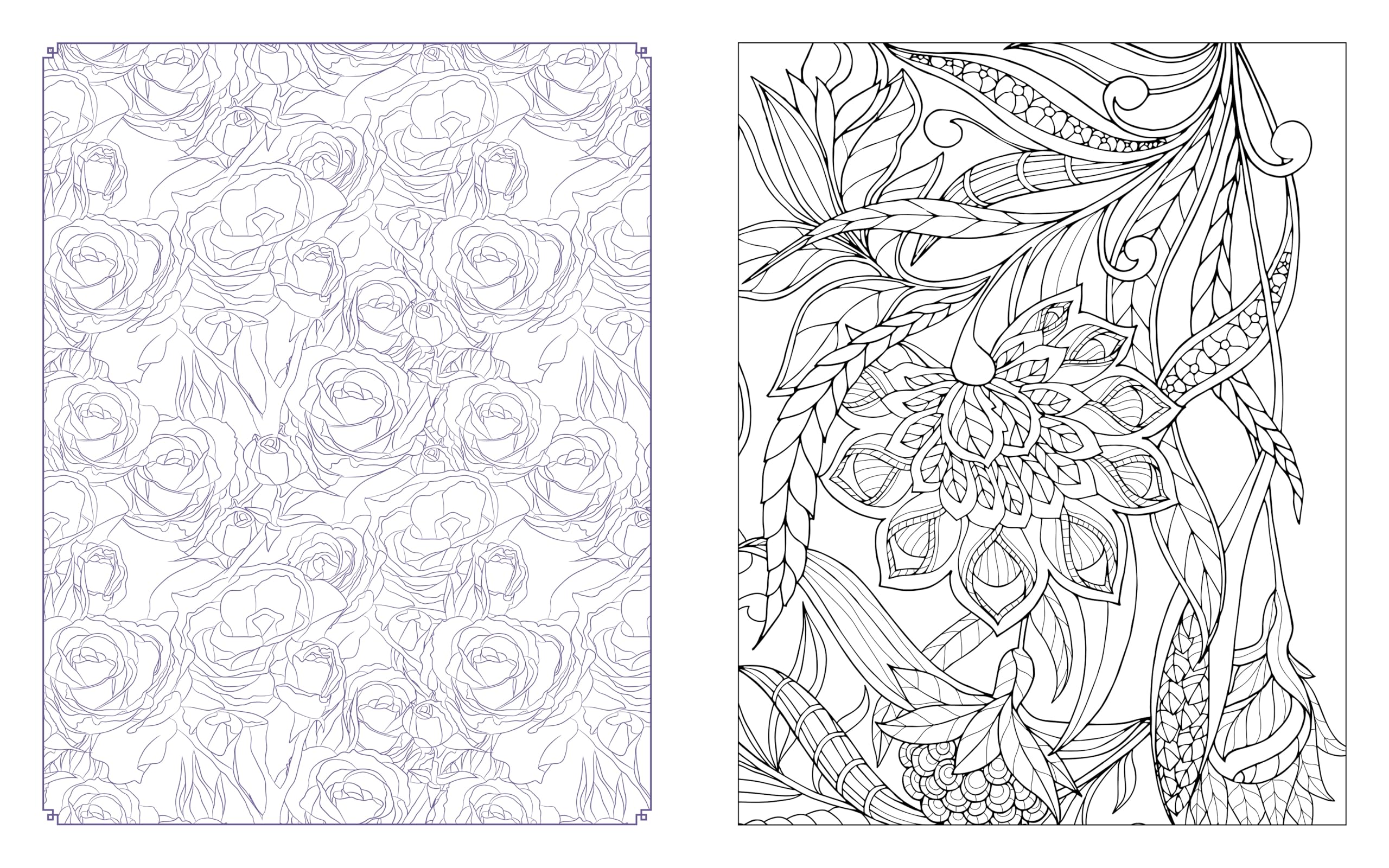 Botanical Blooms Coloring Book : Over 150 Pages of Enchanting Florals to Color