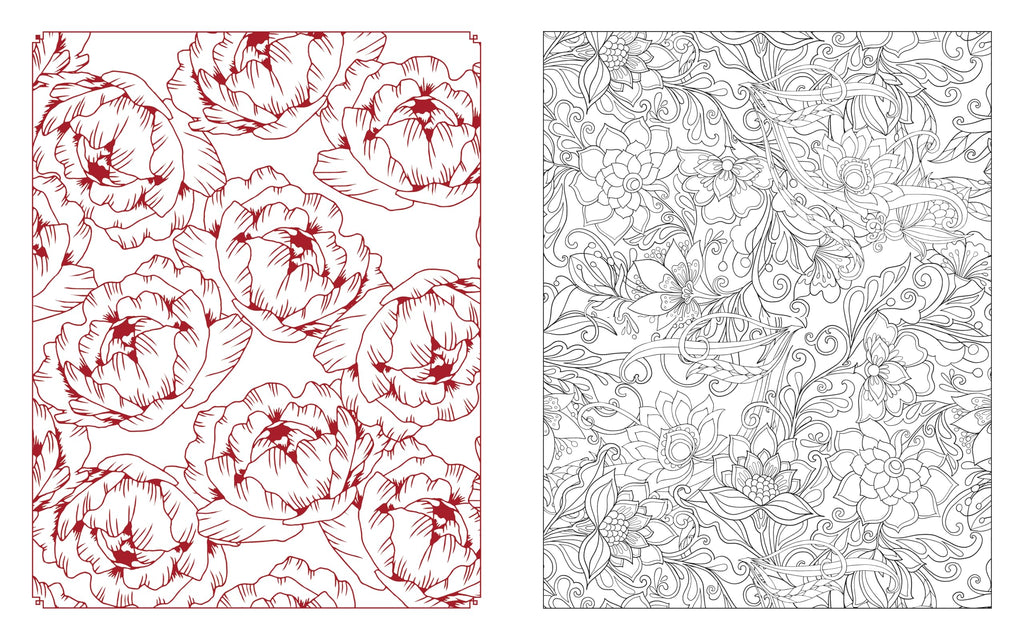 Botanical Blooms Coloring Book : Over 150 Pages of Enchanting Florals to Color