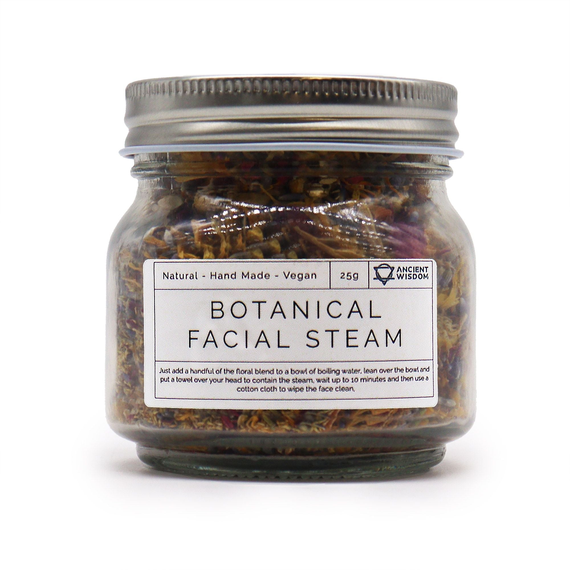 Botanical Facial Steam Blend - Natural 250g Floral Bath Soak &
