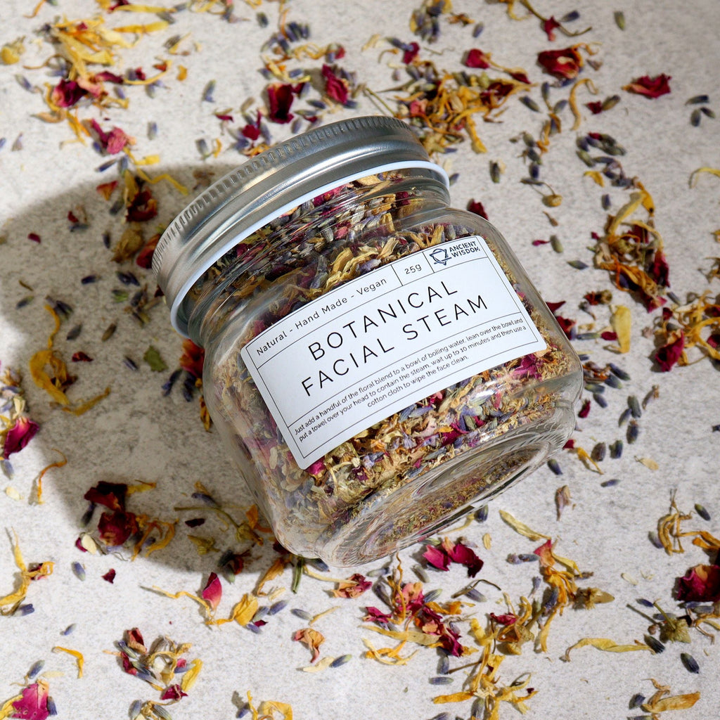 Botanical Facial Steam Blend - Natural 250g Floral Bath Soak &