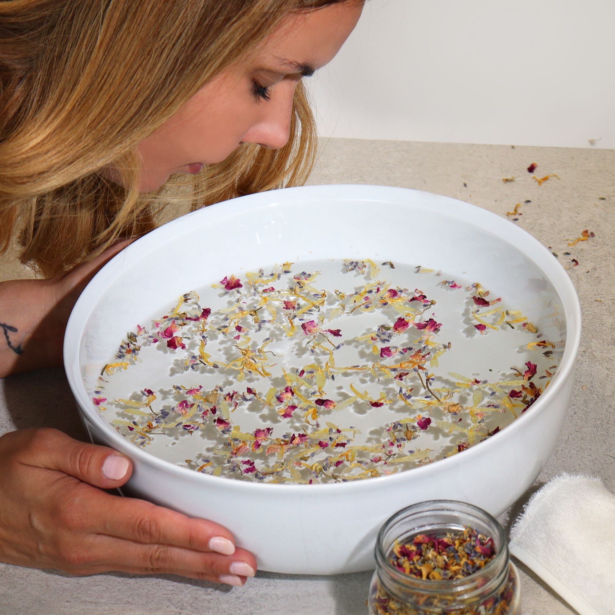 Botanical Facial Steam Blend - Natural 250g Floral Bath Soak &
