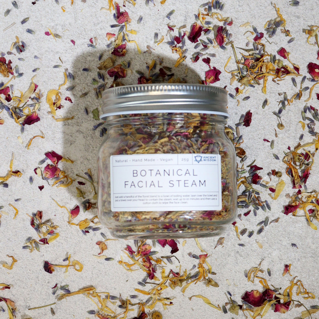 Botanical Facial Steam Blend - Natural 250g Floral Bath Soak &