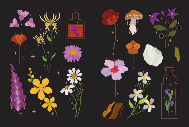 Botanical Magickal Stickers & Spells : Over 200 enchanting stickers, 40 spells & affirmations to reconnect you to nature?