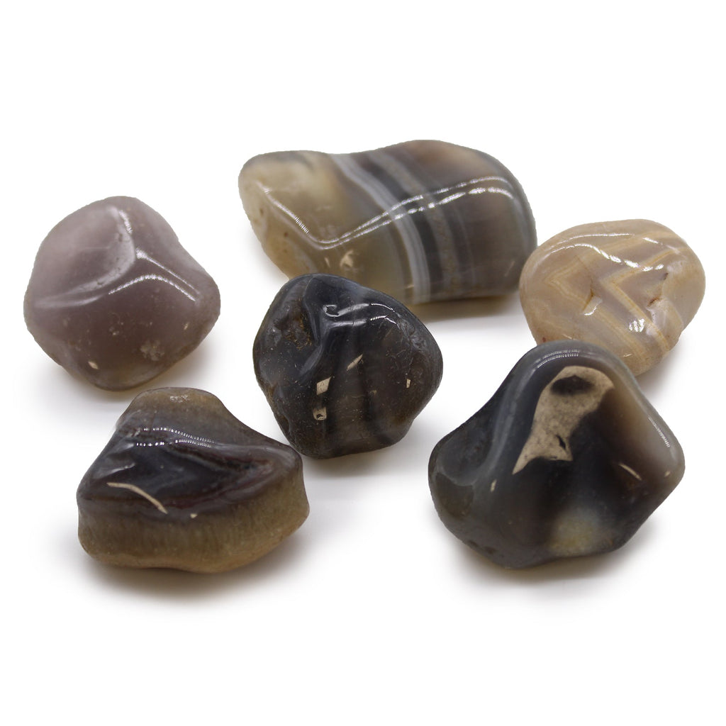 Large African Tumble Stones - Grey Agate - Botswana From Witch, Please!