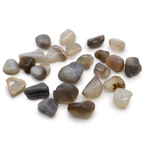 Small African Tumble Stones - Grey Agate - Botswana From Witch, Please!