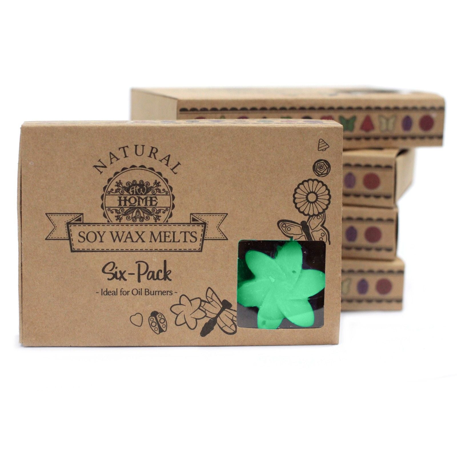 Box of 6 Wax Melts - Hidden Garden - Natural Soy Wax Melts