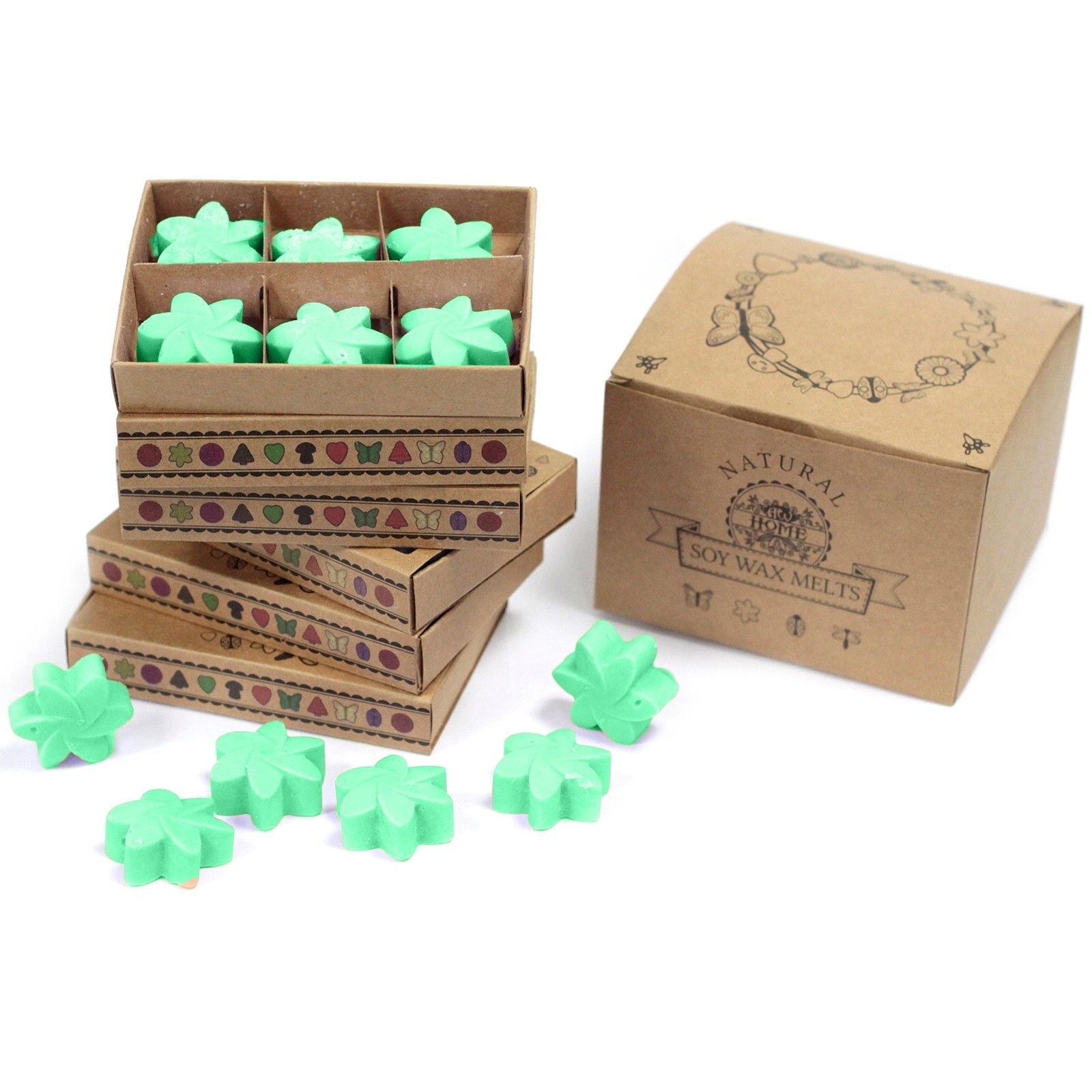 Box of 6 Wax Melts - Hidden Garden - Natural Soy Wax Melts