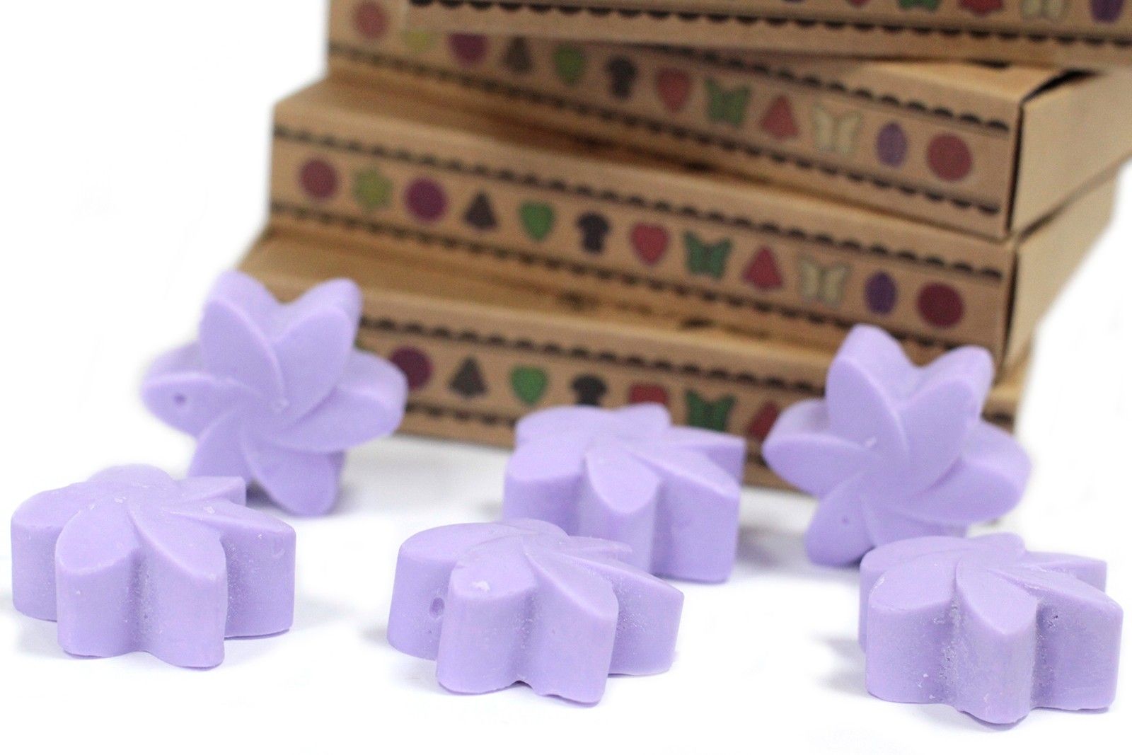Box of 6 Wax Melts - Lavender Fields - Natural Soy Wax Melts