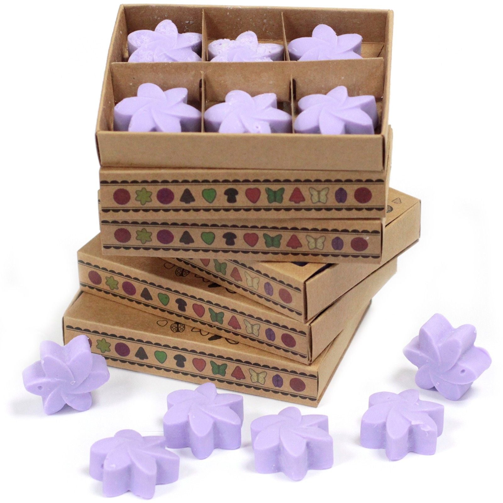 Box of 6 Wax Melts - Lavender Fields - Natural Soy Wax Melts