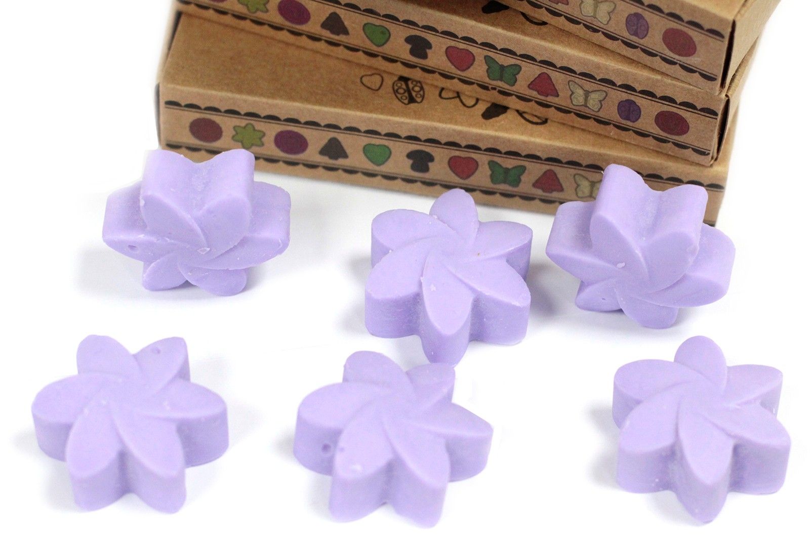 Box of 6 Wax Melts - Lavender Fields - Natural Soy Wax Melts