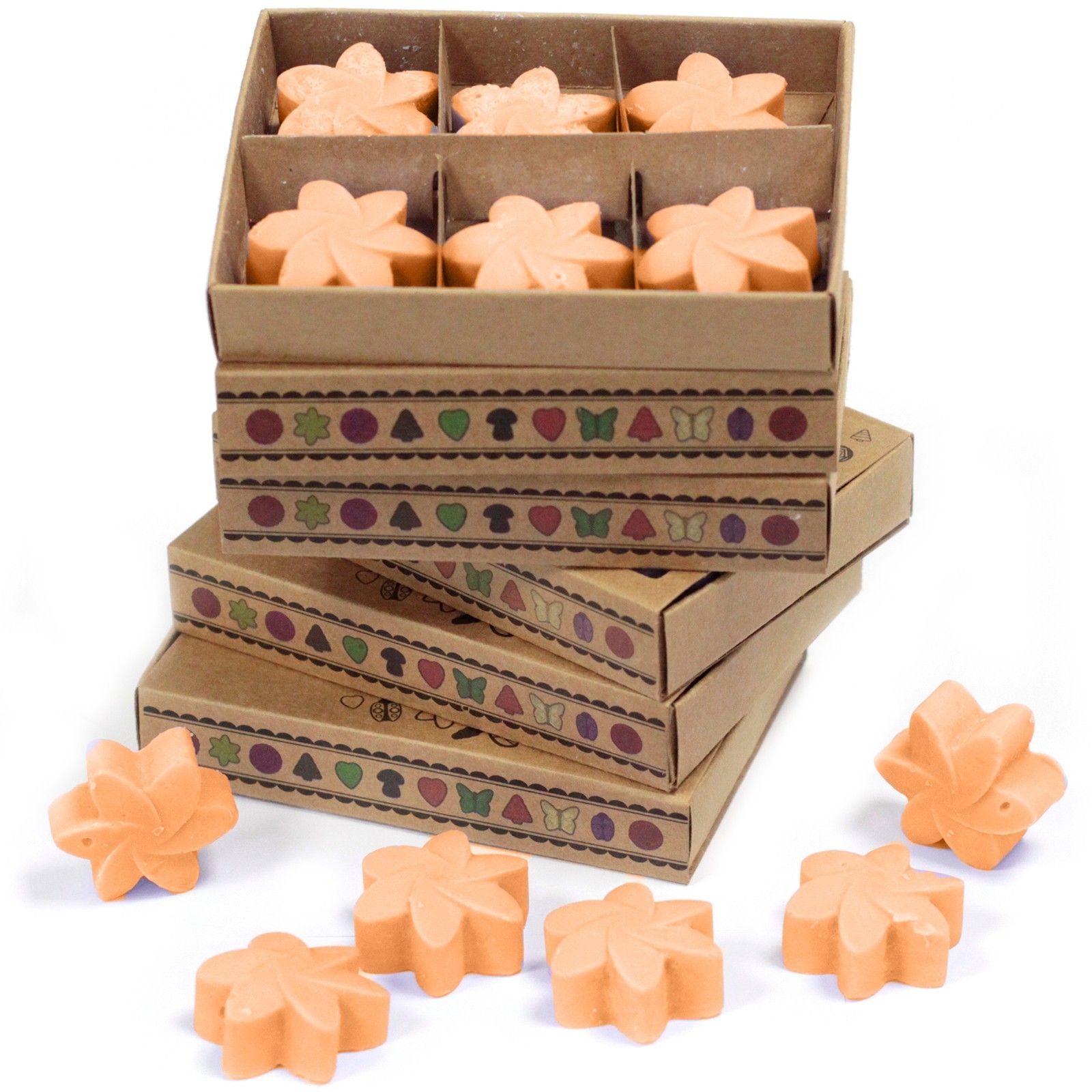 Box of 6 Wax Melts - Mango Fruits - Natural Soy Wax Melts