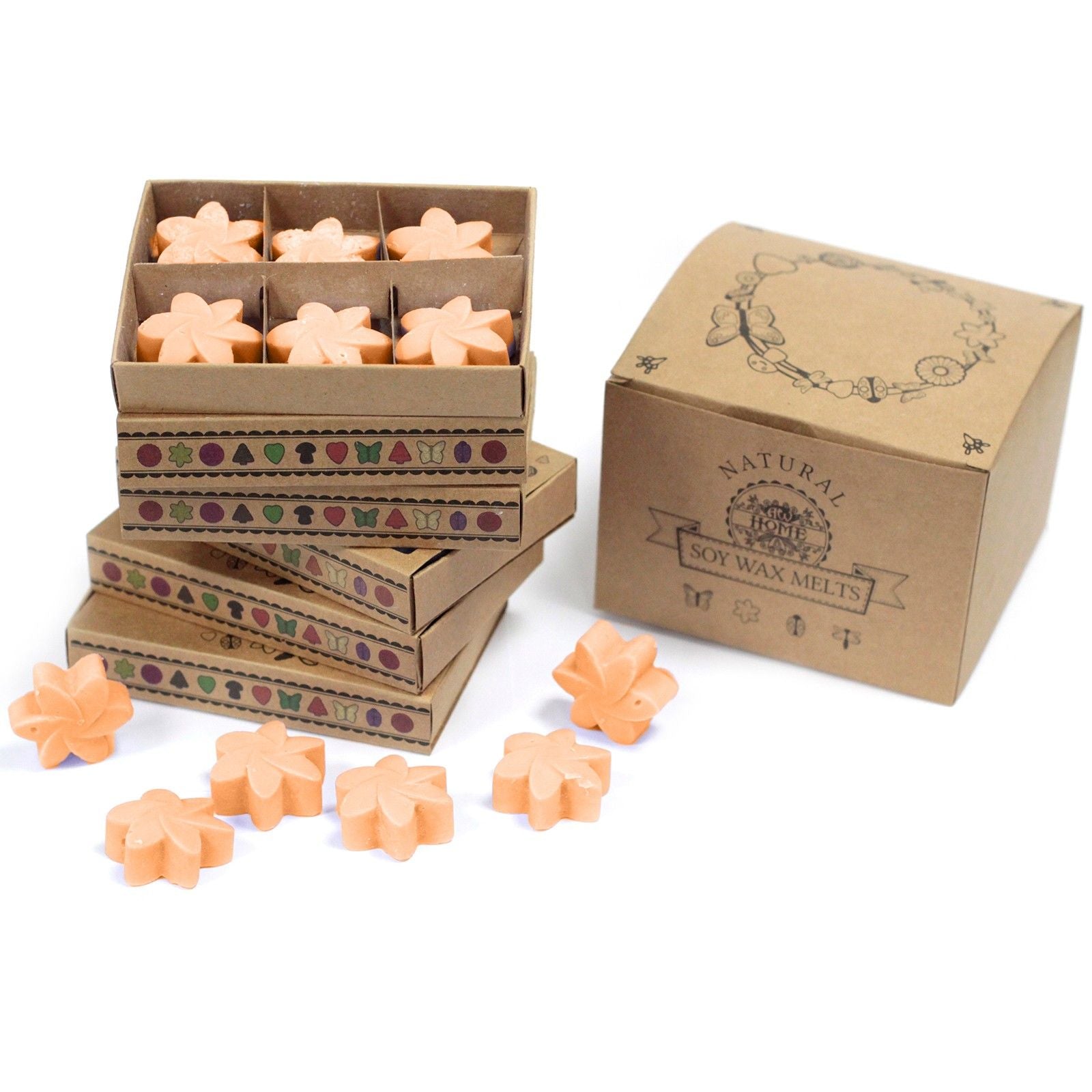 Box of 6 Wax Melts - Mango Fruits - Natural Soy Wax Melts