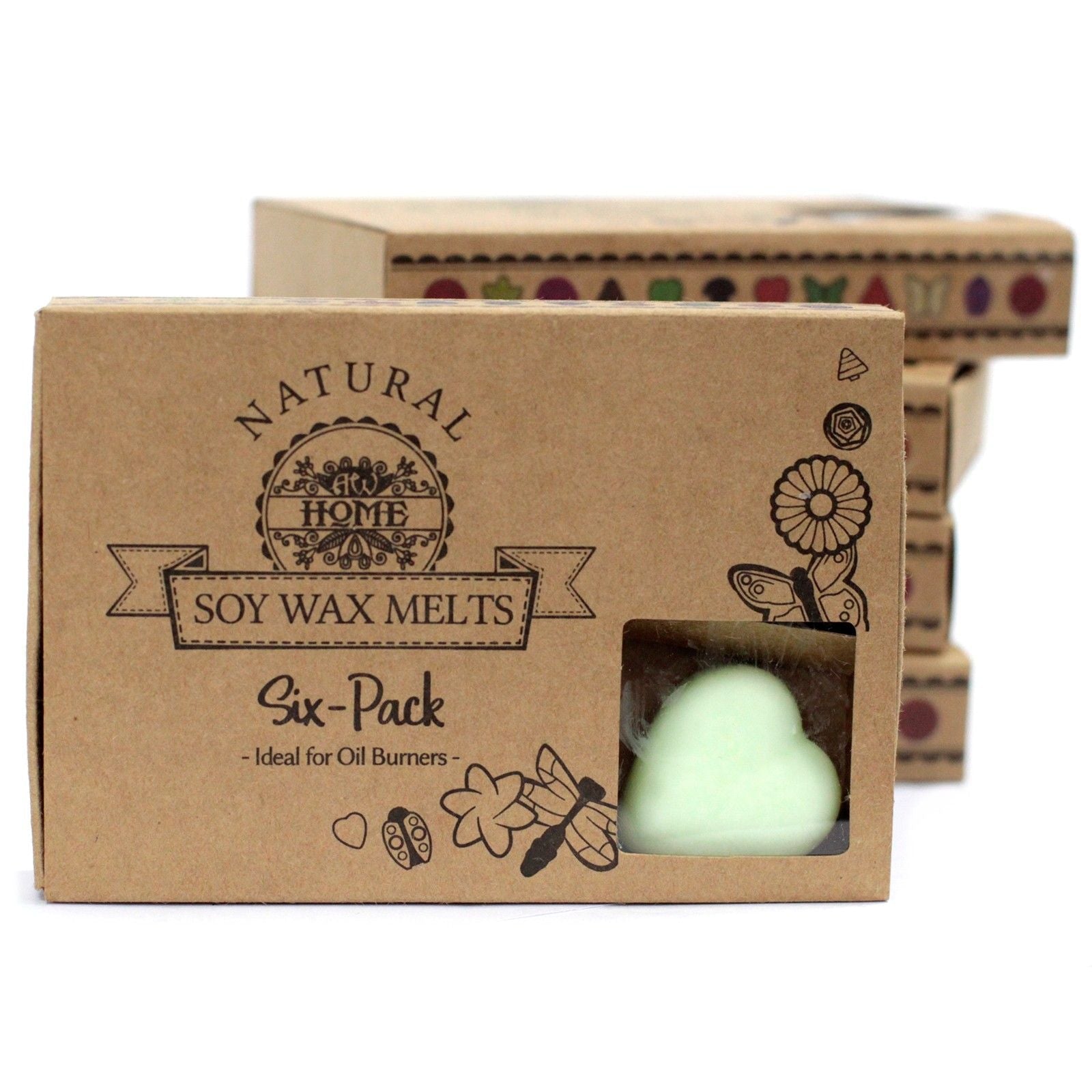 Box of 6 Wax Melts - Mint & Menthol - Natural Soy Wax Melts