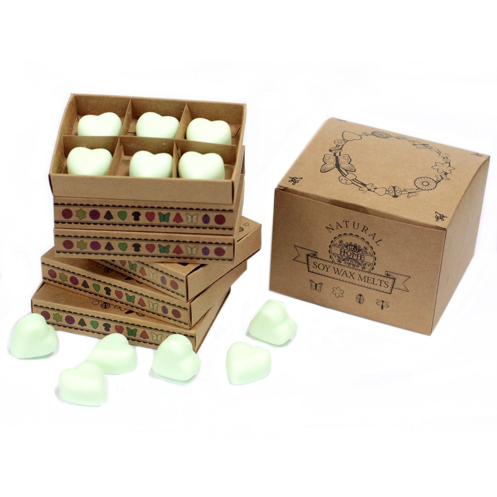 Box of 6 Wax Melts - Mint & Menthol - Natural Soy Wax Melts
