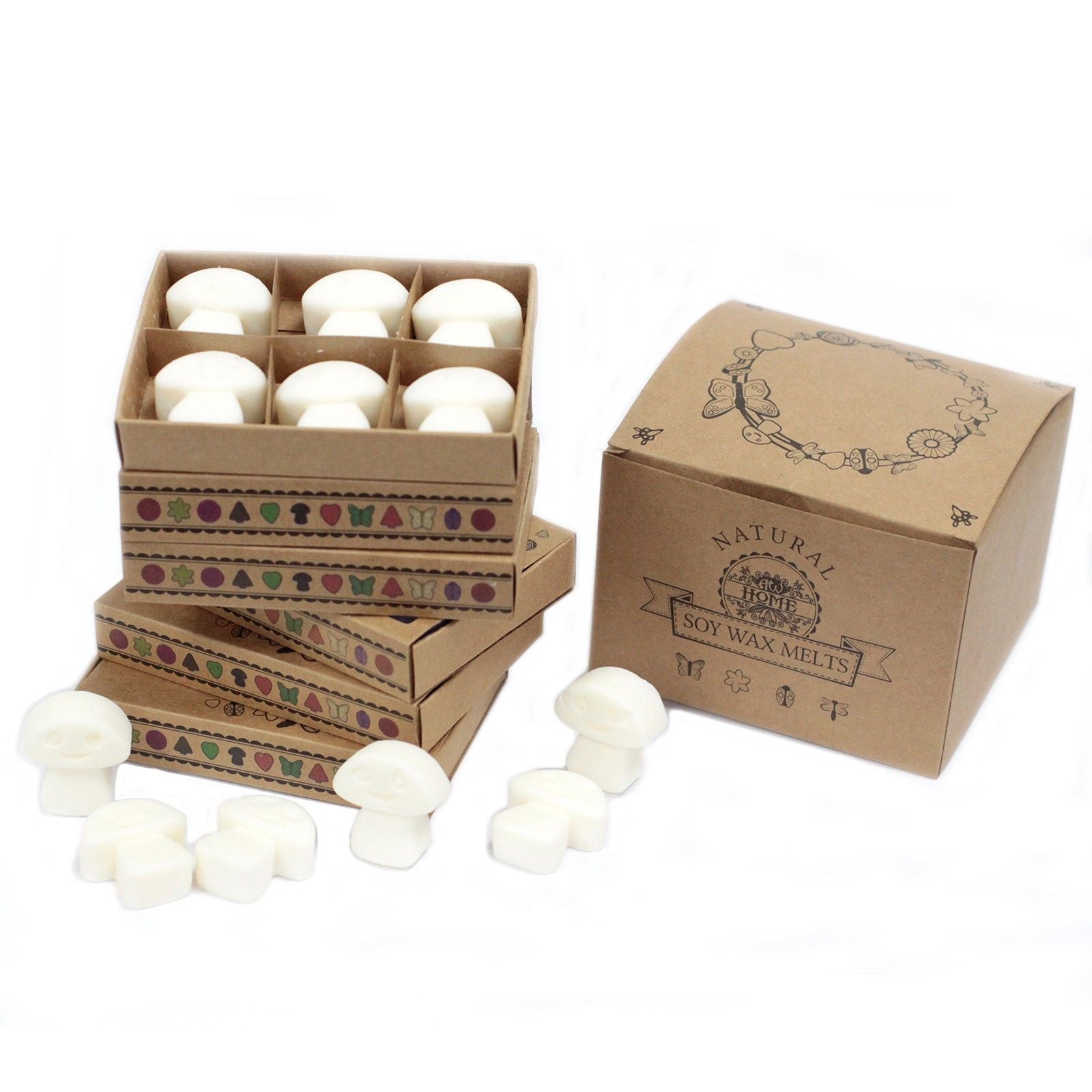 Box of 6 Wax Melts - White Musk - Natural Soy Wax Melts