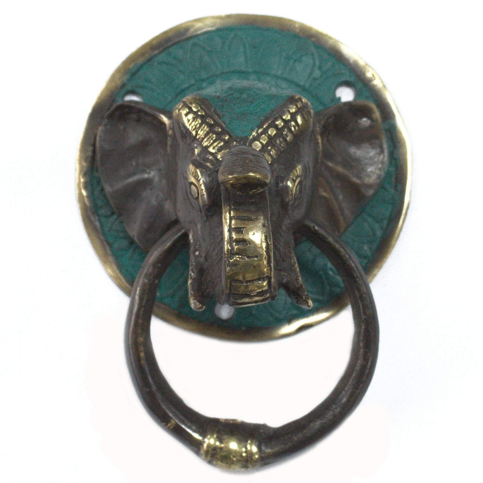 Brass Door Knocker - Elephants Head From Witch, Please!