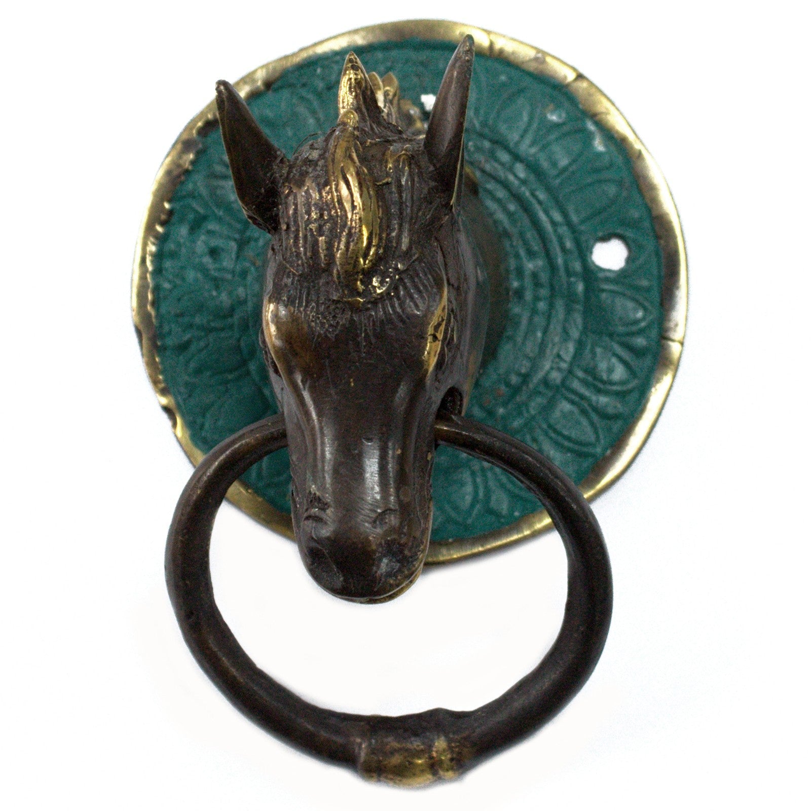 Brass Door Knocker - Horses Head From Witch, Please!