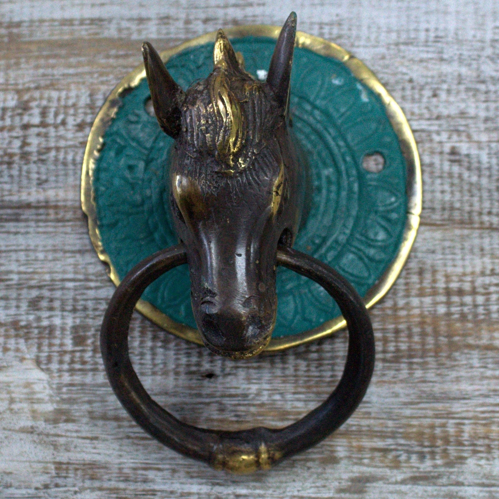 Brass Door Knocker - Horses Head From Witch, Please!
