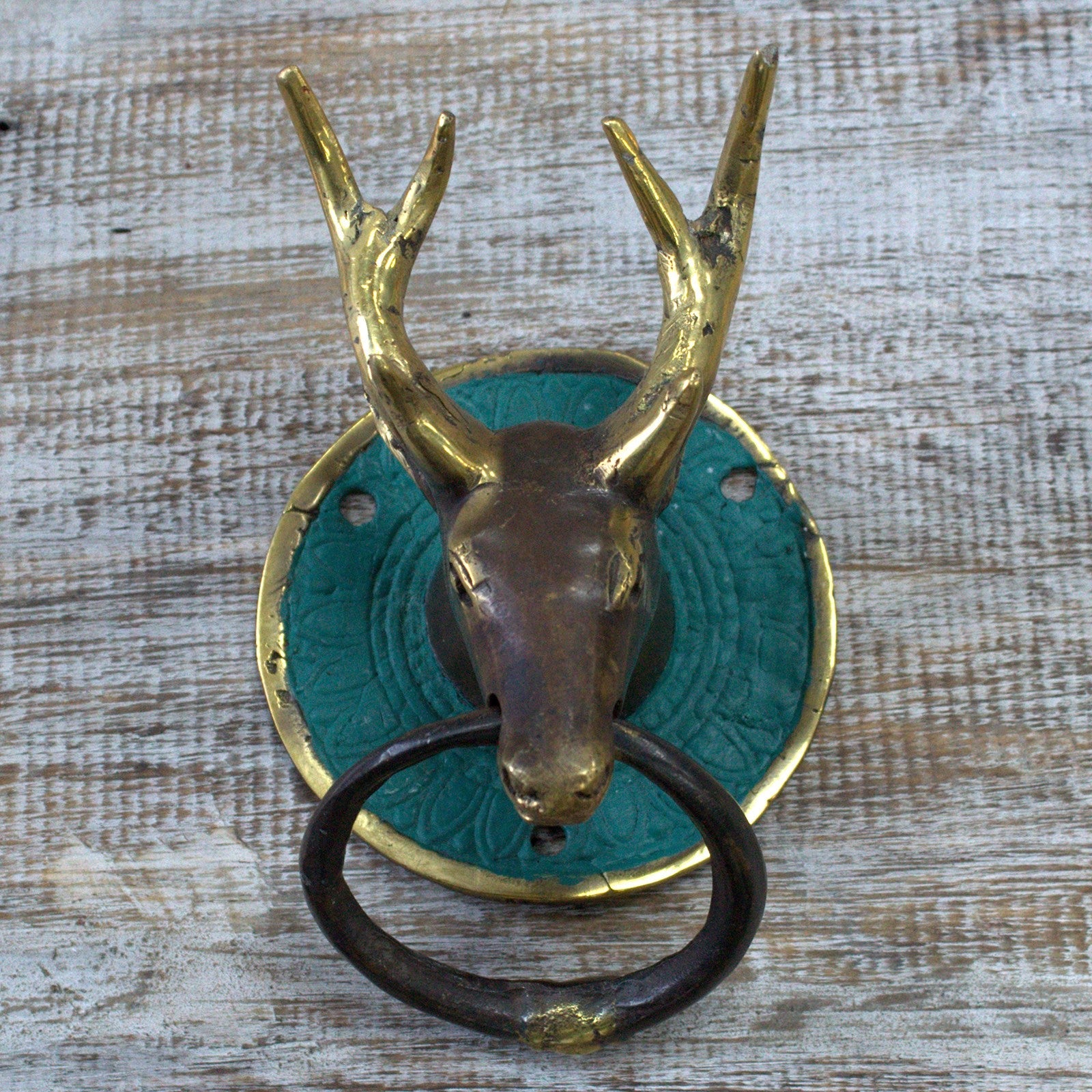 Brass Door Knocker - Stags Head From Witch, Please!