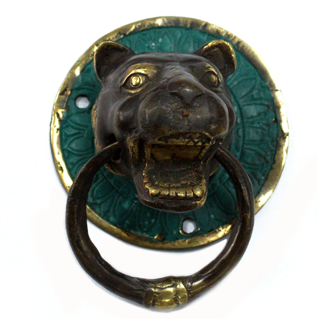 Brass Door Knocker - Tiger Head From Witch, Please!