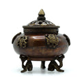 Brass Tibetan Incense Burner - Six Symbols Standing Pot From Witch, Please!