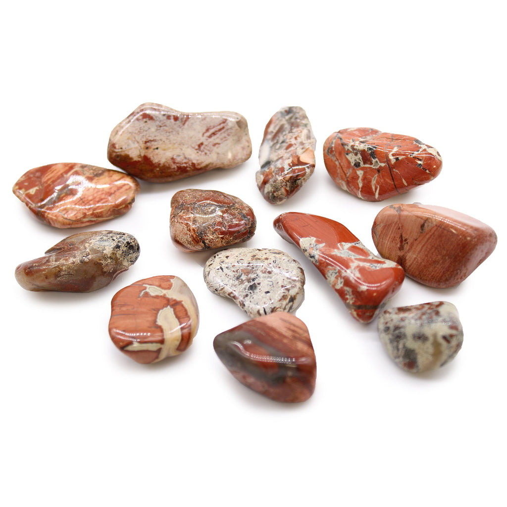 Medium African Tumble Stones - Light Jasper - Brecciated From Witch, Please!