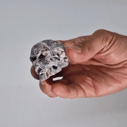 Calcite Geode Carved Skull Geodes