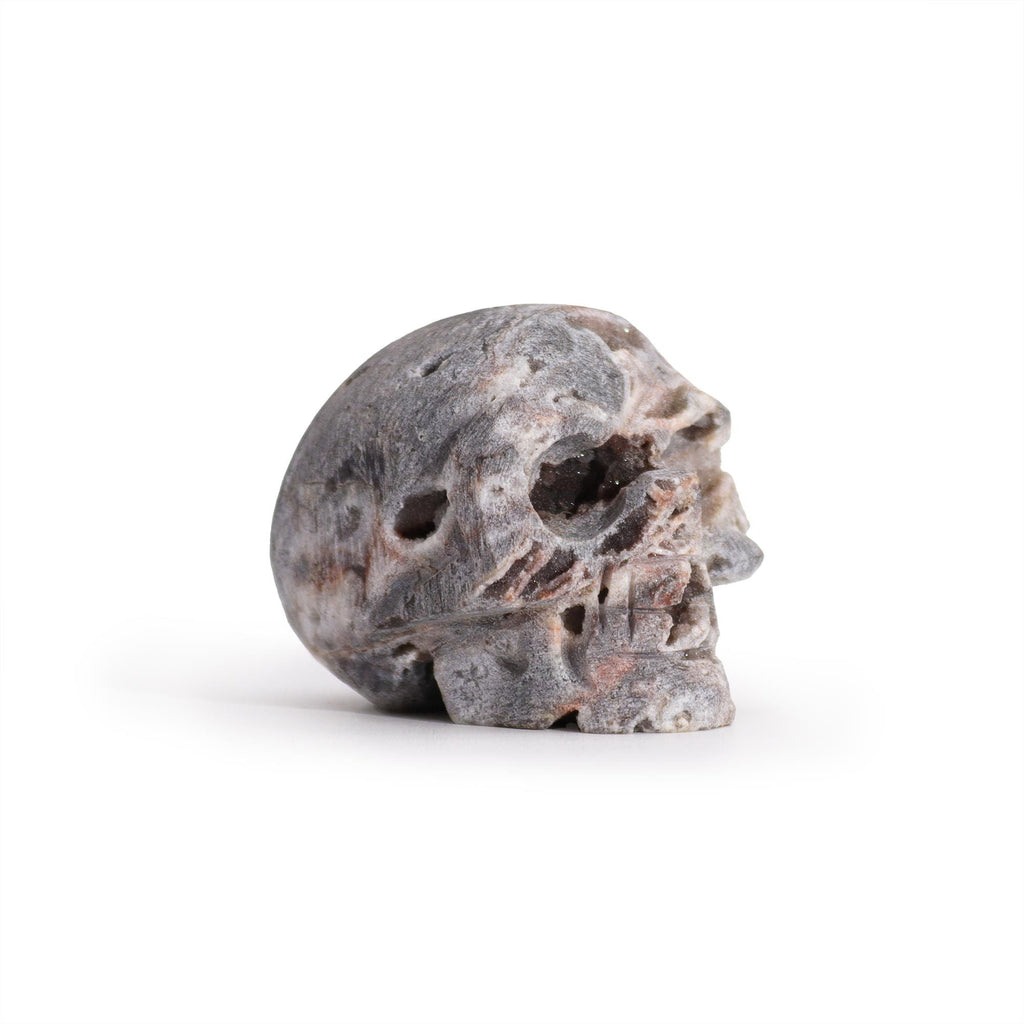 Calcite Geode Carved Skull Geodes
