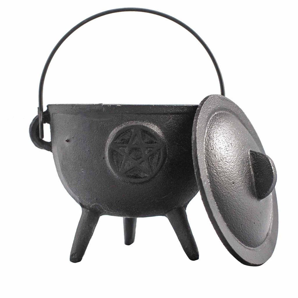 Cast Iron Cauldron with Pentagon 11x13cm From Witch, Please!