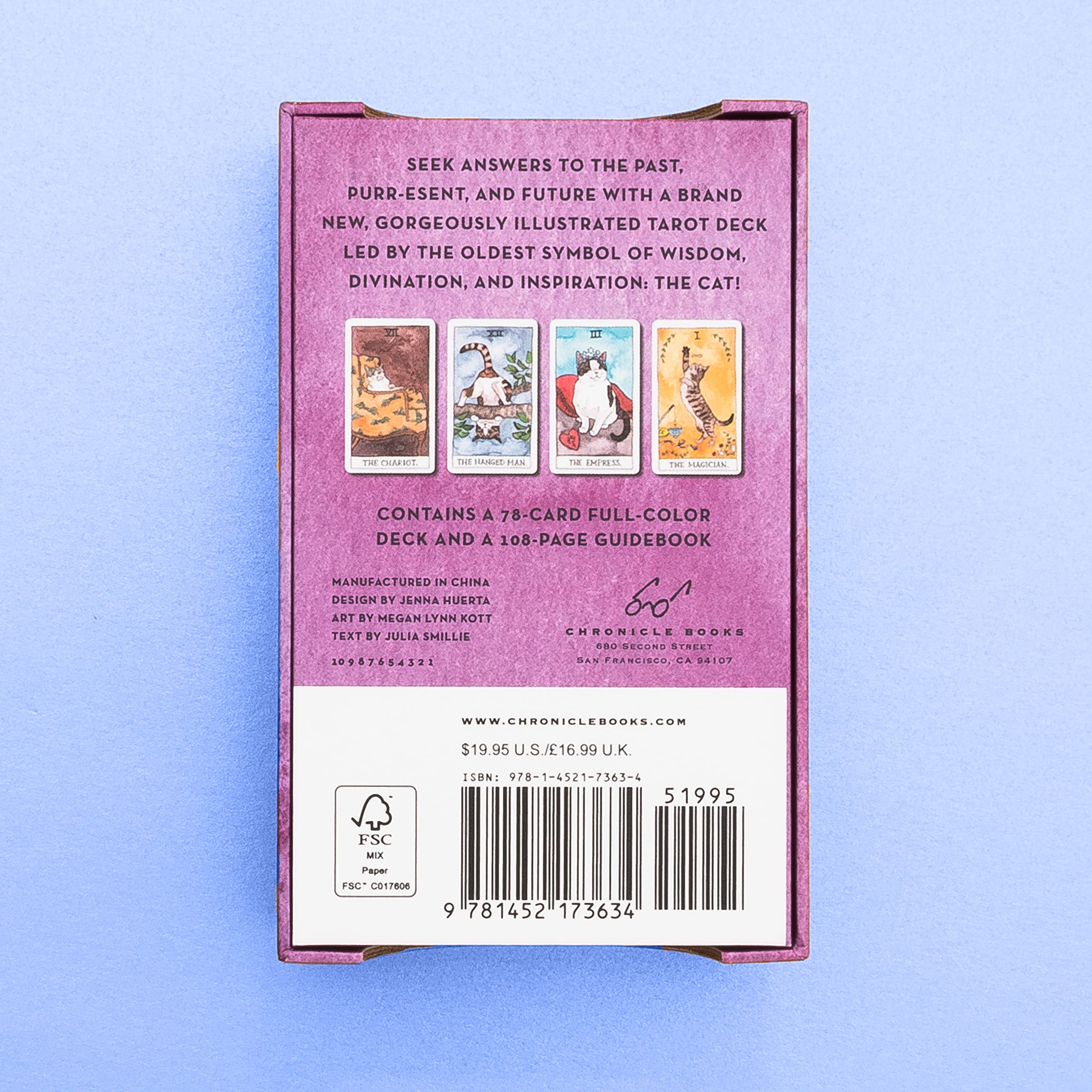 Cat Tarot: 78 Cards and Guidebook