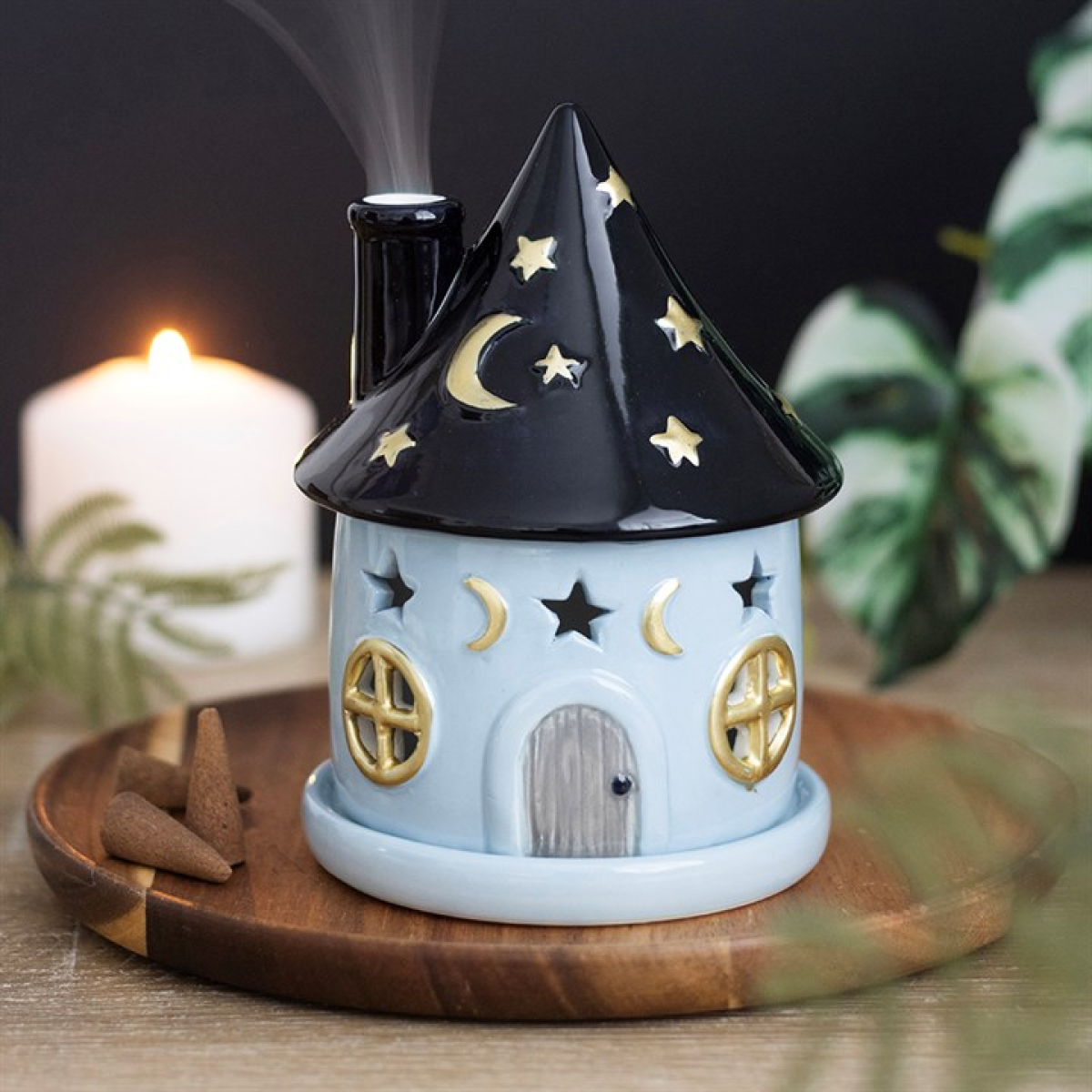 Celestial Cottage Incense Cone Holder