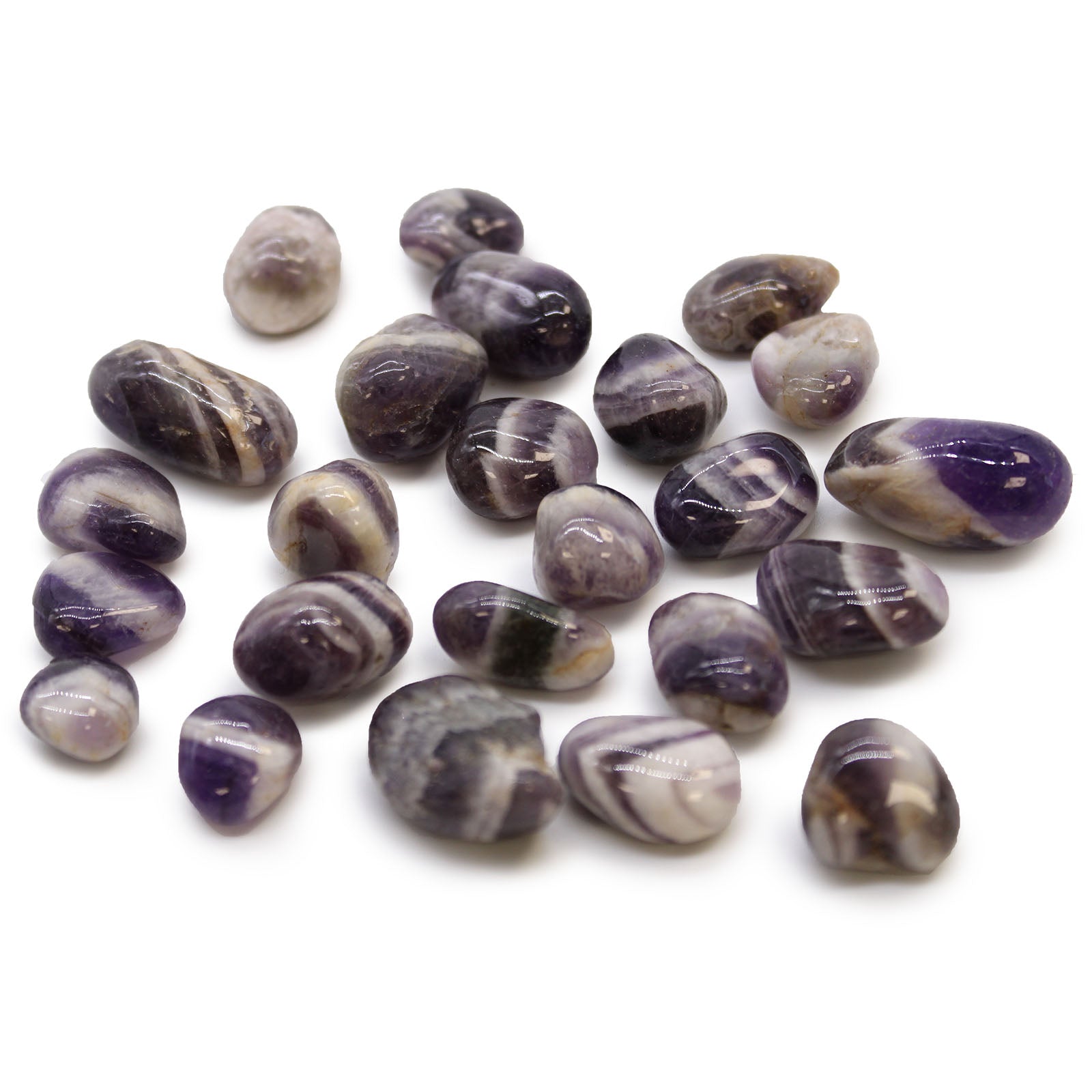 Small African Tumble Stones - Amethyst - Chevron From Witch, Please!