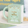 Coffee and Books Green Book Shaped Mug