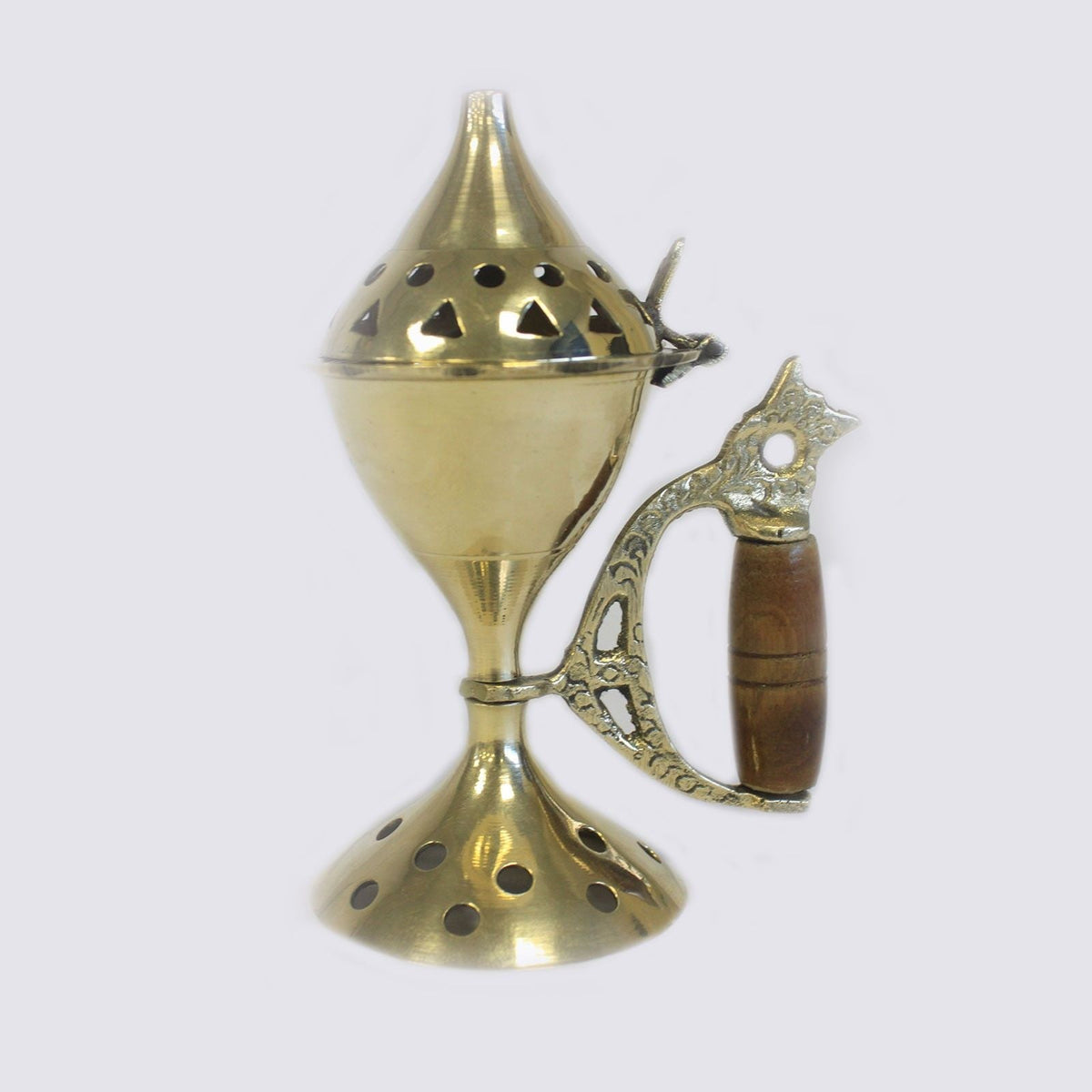 Cone Burner with Handle Traditional Brass Incense Burners