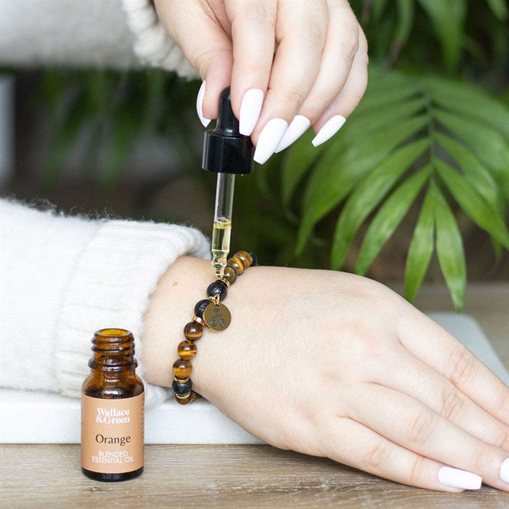 Confidence Tiger's Eye Crystal Essential Oil Bracelet From Witch, Please!