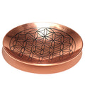 Copper Offer / Smudge Plate - Flower of Life Ritual Bowls and Cauldrons