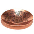 Copper Offer / Smudge Plate - Flower of Life Ritual Bowls and Cauldrons