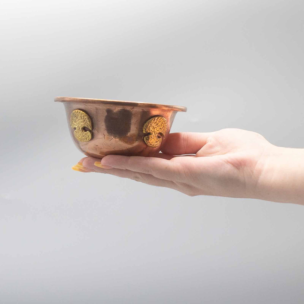 Copper Ritual Bowl with Tree of Life 12x5cm Bowls and Cauldrons
