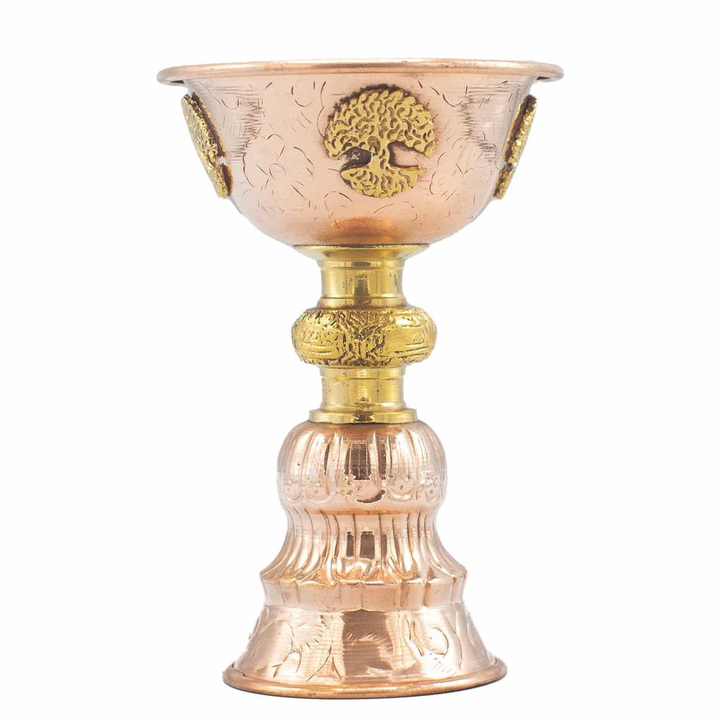 Copper Ritual Goblet with Tree of Life 10x15cm Bowls and Cauldrons