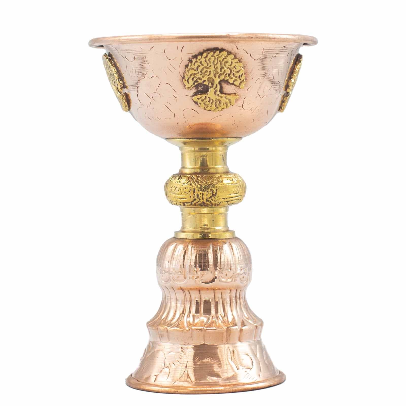 Copper Ritual Goblet with Tree of Life 10x15cm Bowls and Cauldrons