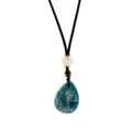 Cord Necklace Gemstone Pendant - Howlite Teardrop Pendants