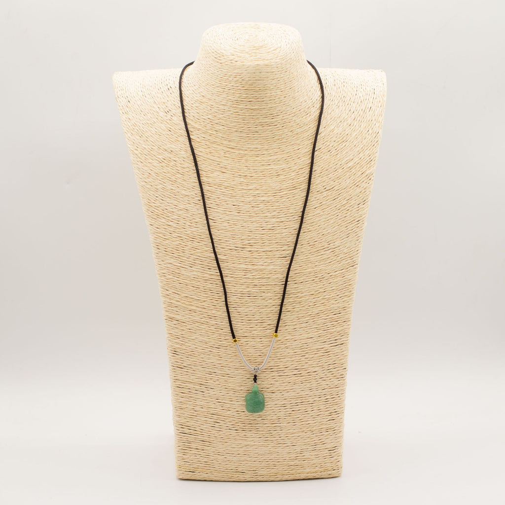Cord Necklace Gemstone Pendant - Jade Turtle Pendants