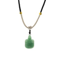 Cord Necklace Gemstone Pendant - Jade Turtle Pendants