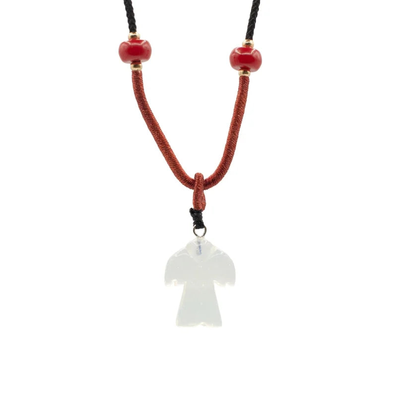Cord Necklace Gemstone Pendant - Opalite Angel Pendants