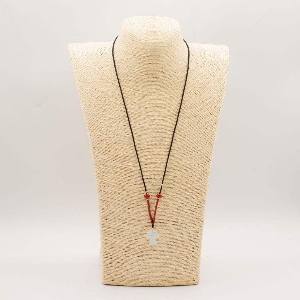 Cord Necklace Gemstone Pendant - Opalite Angel Pendants
