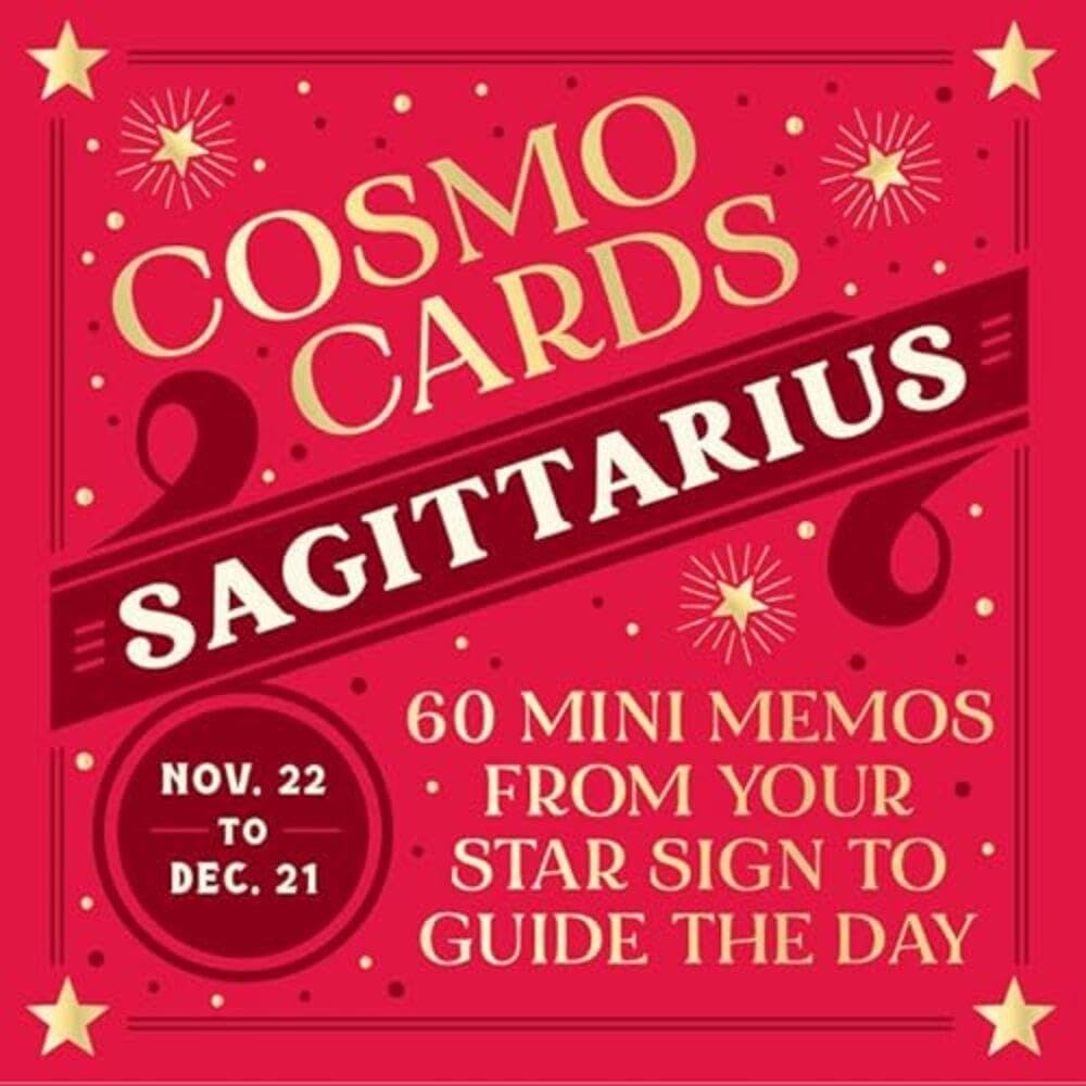 Cosmo Cards Sagittarius 60 Star Sign Mini Memos Guide – Witch, Please!