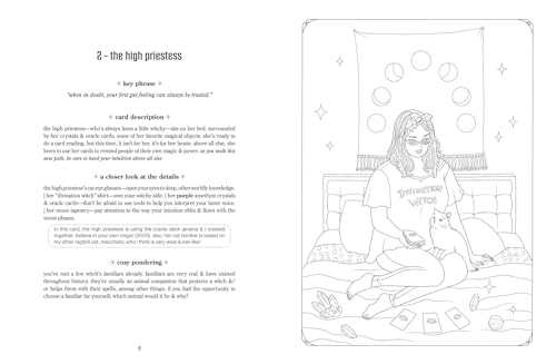 Cozy Witch Tarot Coloring Book Paperback / softback